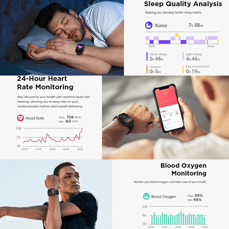 For Xiaomi Android Smart Watch Men Women Gift Full Touch Screen Sport Fitness Watches Bluetooth Call Digital Smartwatch 2025 New