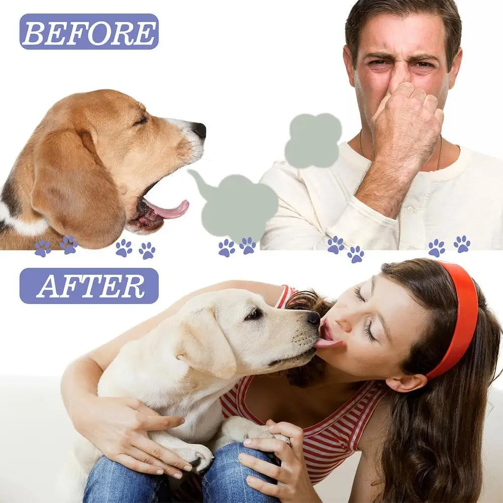 30ml Freshen Breath Remove for Pet Dental Spray for Dogs Cats Plaque Tartar Oral Care Water Additive Easy Use No Brush Needed