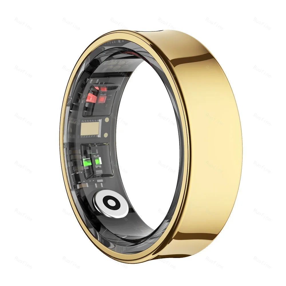 R09 Rings Women's Men Couple Health Monitor Steps Qring APP Smartring Electronics Devices Waterproof Remote Control Android Ios