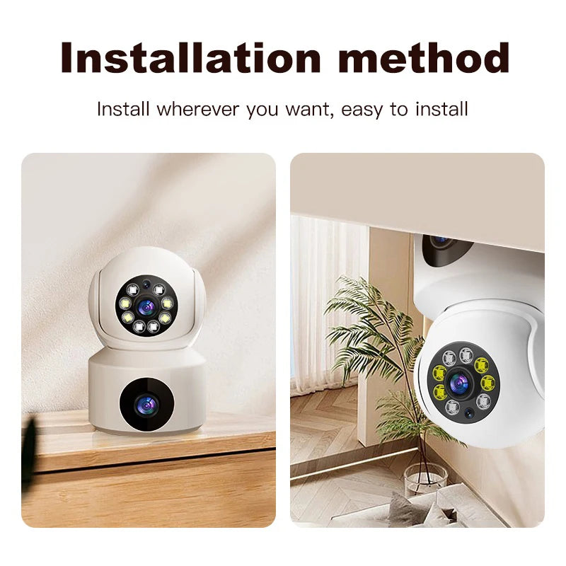 Xiaomi Dual Lens 360°Rotatable Camera 4K WiFi Surveillance Auto Tracking 2 way Audio Night Vision Monitor Smart Home Mini Camera
