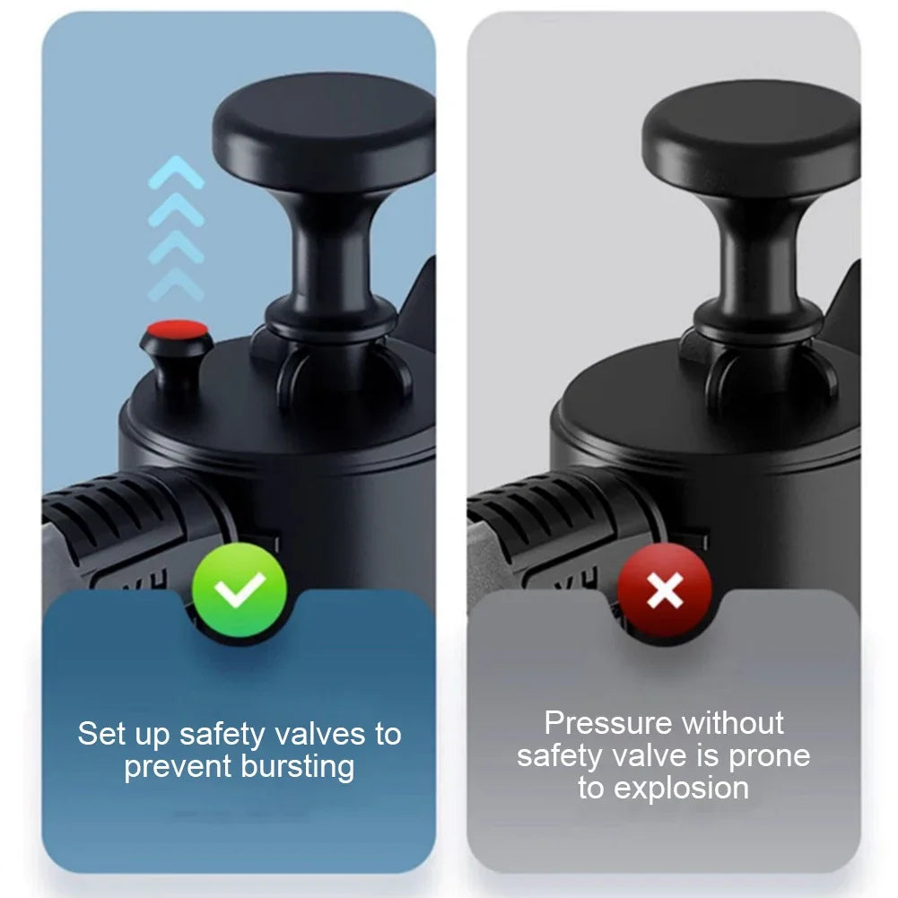 2L Foam sprayer Car Wash Handheld foam sprayer Pneumatic sprayer Plastic sterilized water bottle Car cleaning tool