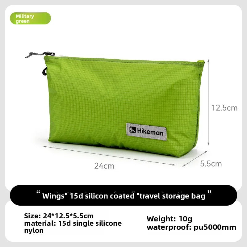 Ultralight 15D Silicone Waterproof Stuff Sack Portable Camping Gear Organizer 10g Outdoor Travel Hiking Clothes Storage Bag