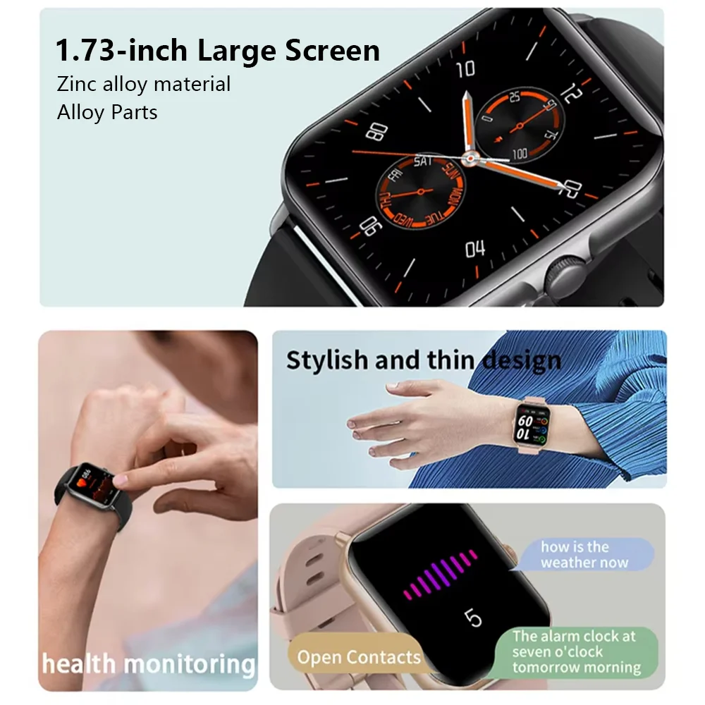 LAXASFIT 2025 Smart Watch Bluetooth Talk Play Music Smart Watch Fitness Clock Digital Sports Watch Men Women For IOS Android