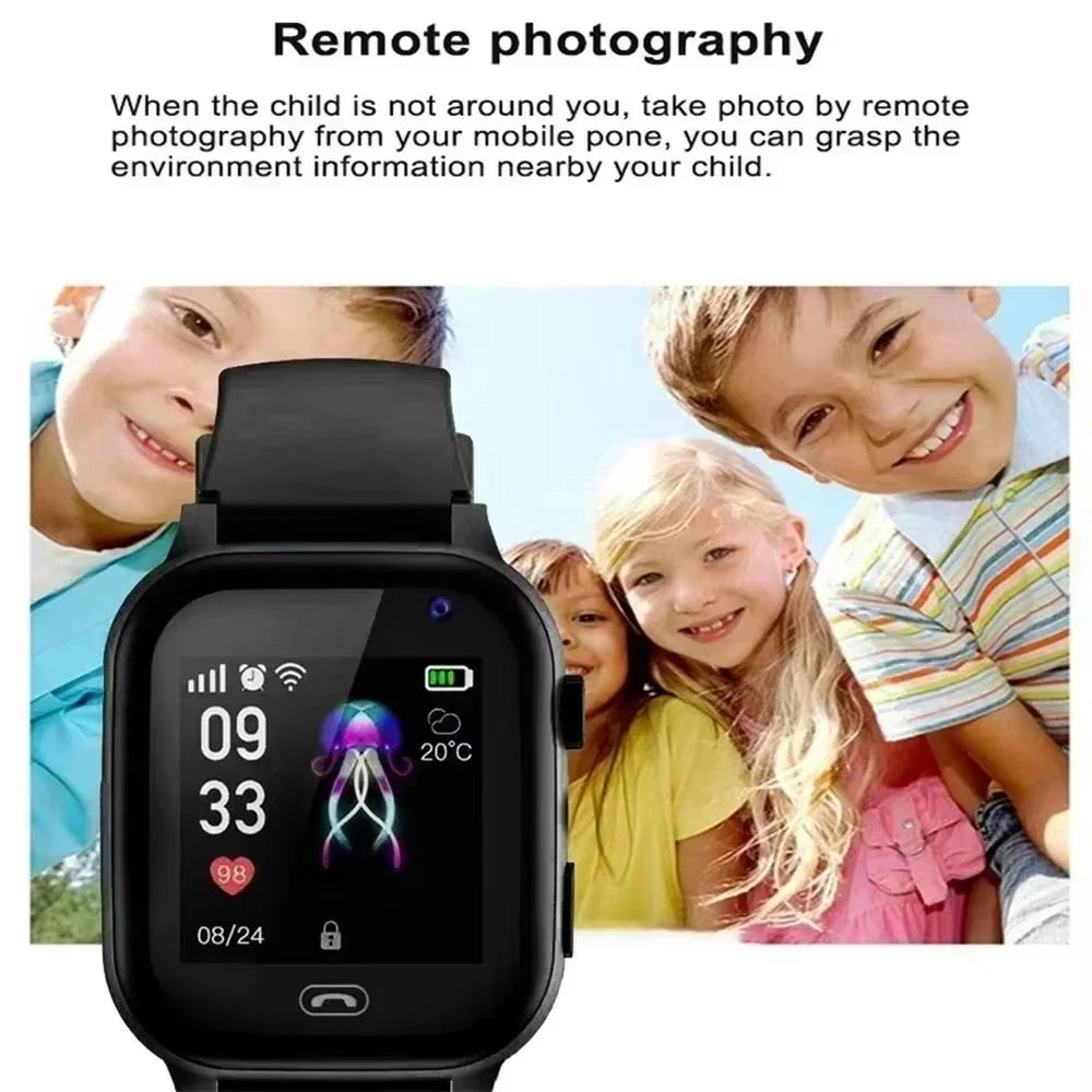 Xiaomi Kids Smart Watch 5G GPS Location Video Call Sim Card SOS Child Camera Waterproof Upgrade 2025 For Boys Girls Add Earphone