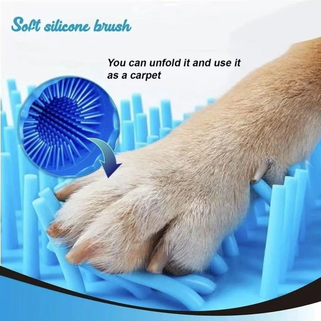 Pet Foot Washing Cup Dog Bath Pet Beauty Cleaning Wipe Free Automatic Foot Portable Cat Dirty Paw Cleaning Wash Brush Cup