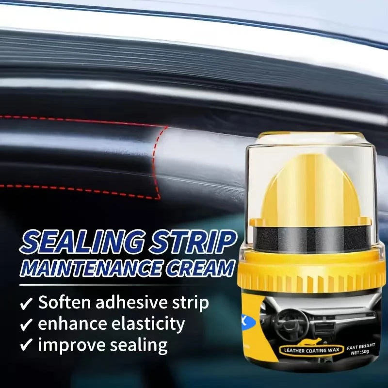 Car Sealing Strip Restorer Sealing Rubber Curing Softener Rubber Cleane Renovator Maintenance Eliminates Noise Extend Usage Time