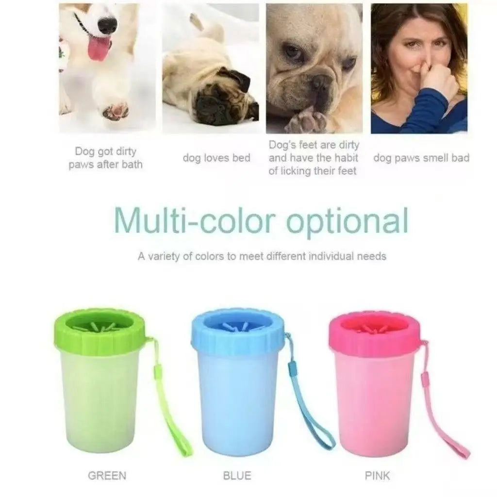 Pet Foot Washing Cup Dog Bath Pet Beauty Cleaning Wipe Free Automatic Foot Portable Cat Dirty Paw Cleaning Wash Brush Cup