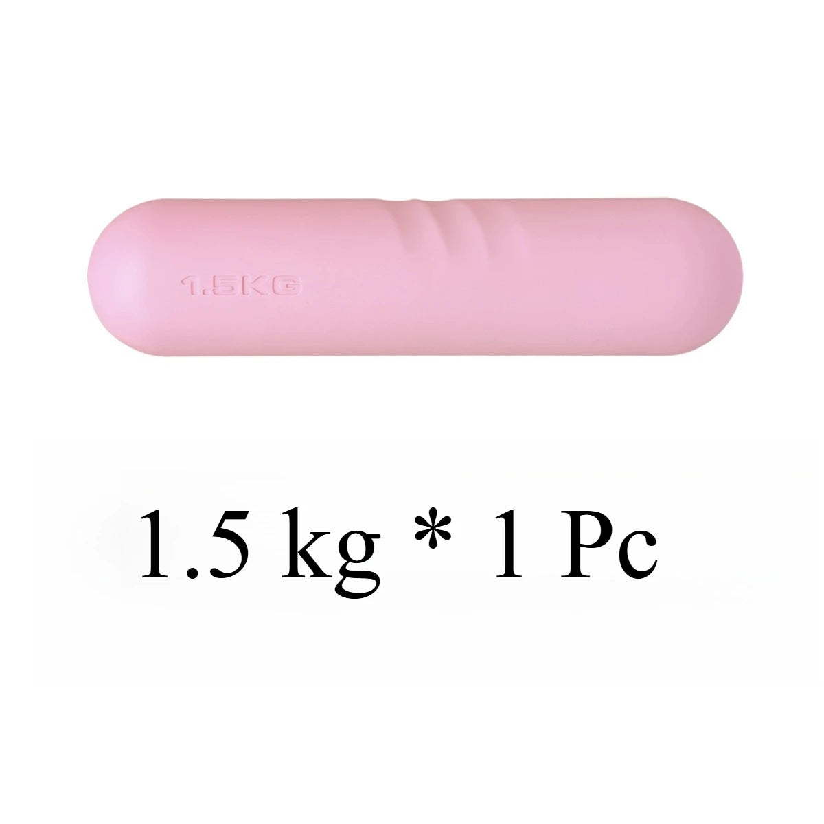 1Pcs Dumbbell Hand Weight Silicone Covered Non-slip Hand Pattern Yoga Tirap for Pilates Strength Training Gym Running Dance