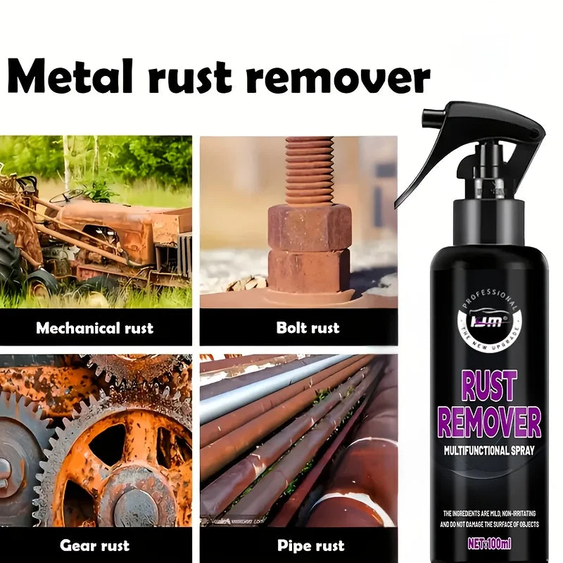 Easy Rust Remover for Iron Oxide & Rust Removal, Chrome Metal Surface Protector, Portable Car Care Essential, Long-Lasting Shine