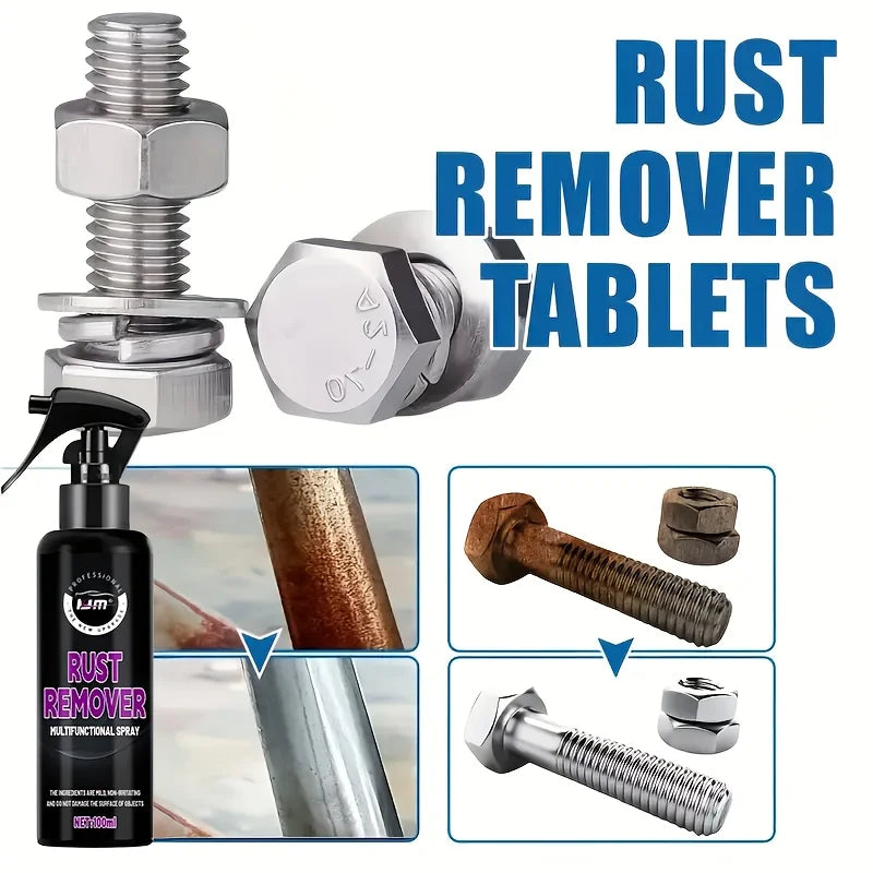 Easy Rust Remover for Iron Oxide & Rust Removal, Chrome Metal Surface Protector, Portable Car Care Essential, Long-Lasting Shine