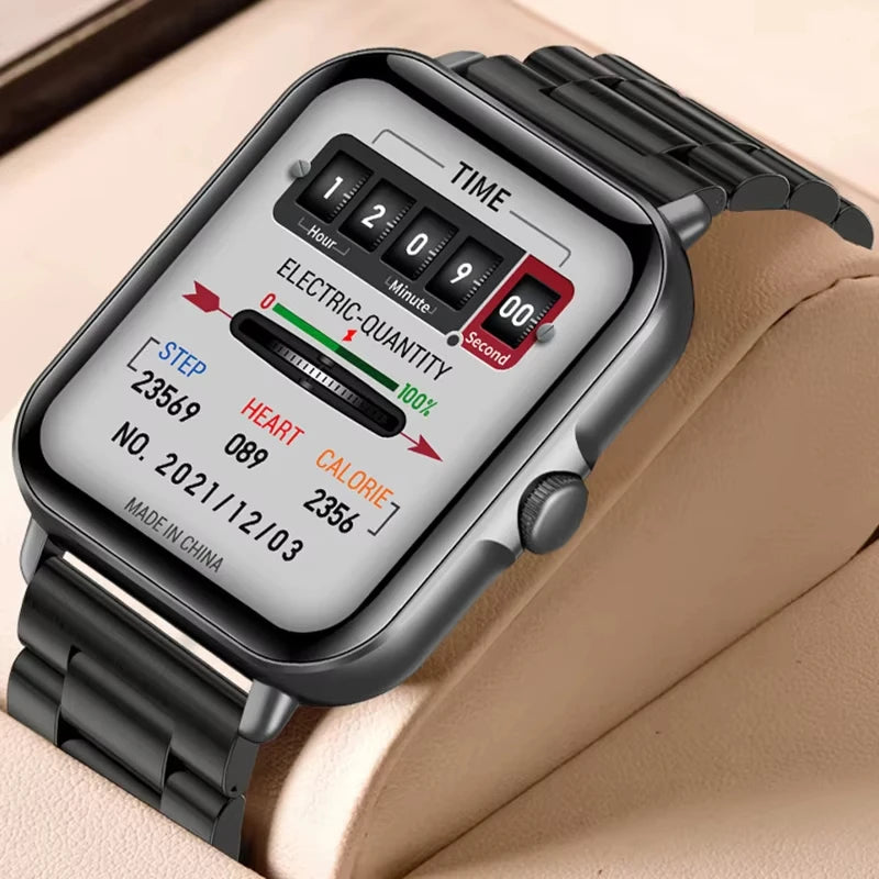 LAXASFIT 2025 Smart Watch Bluetooth Talk Play Music Smart Watch Fitness Clock Digital Sports Watch Men Women For IOS Android