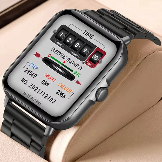 LAXASFIT 2025 Smart Watch Bluetooth Talk Play Music Smart Watch Fitness Clock Digital Sports Watch Men Women For IOS Android