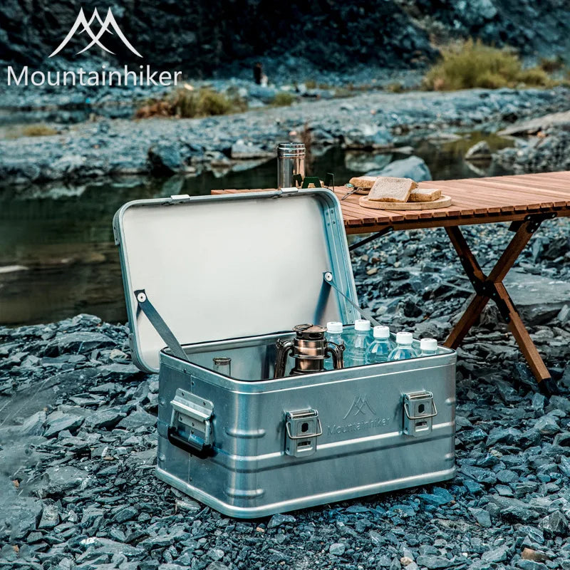 Mountainhiker 20-96L Outdoor Storage Box Camping Picnic Travel Aluminum Alloy Large Capacity Box Accessories Storage Bag 6 Sizes