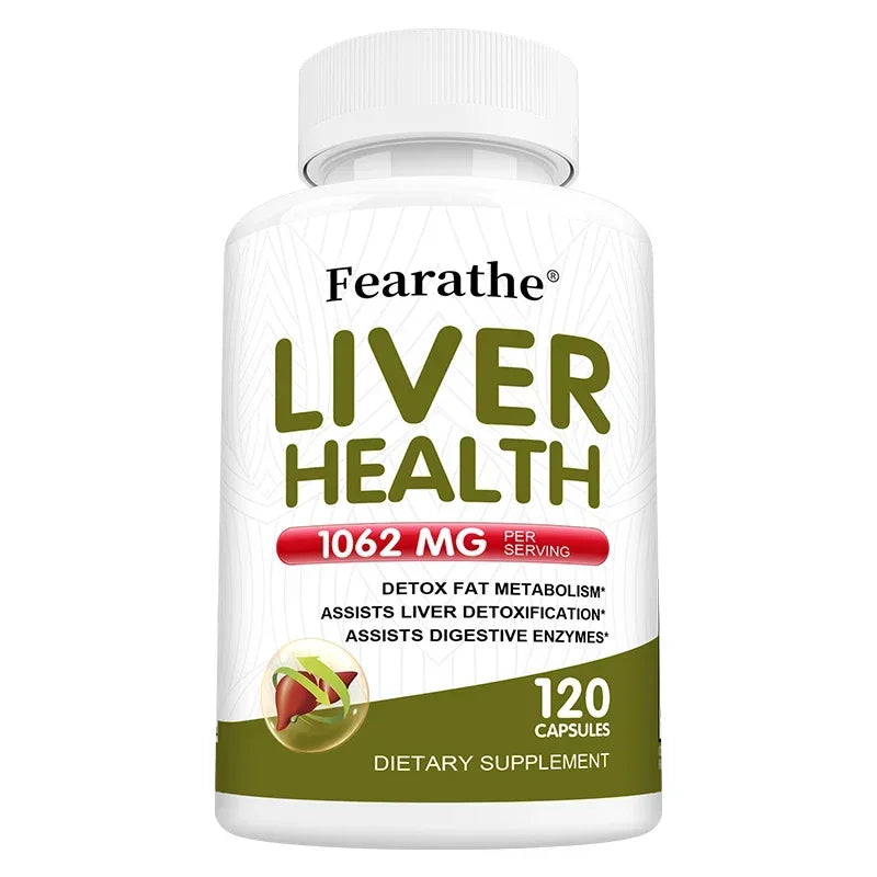 Milk Thistle Liver Detox Capsules, with Dandelion, High-Strength Herbal Antioxidant Complex To Support Liver Health,120 Capsules