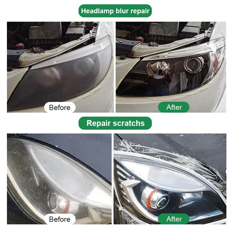 Headlamp Scratch Remover Repair Cleaning Paste Remove Oxidation Headlight Polish Liquid Car Headlight Restoration Polishing Kits
