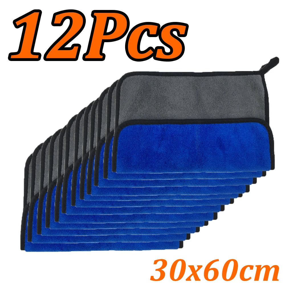 1-20Pcs Car Cleaning Towel Ultra-fine Fiber Household Car Wash and Cleaning Towel Care Cloth Car Parts Cleaning Kit
