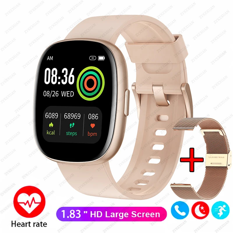 For Xiaomi Android Smart Watch Men Women Gift Full Touch Screen Sport Fitness Watches Bluetooth Call Digital Smartwatch 2025 New