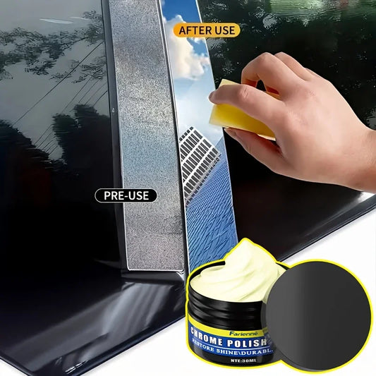Car Chrome Color Restoration and Repair Cream - Chrome Color Restoration and Maintenance Cream for Windows and Wheels, Polishing