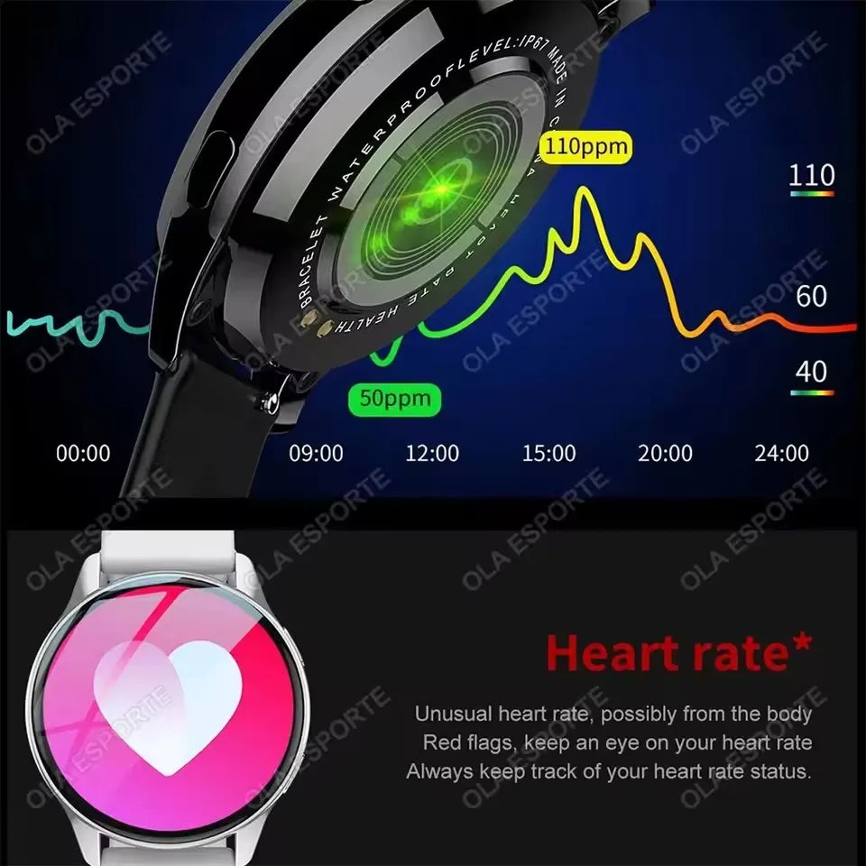 Xiaomi Women Bluetooth Call Smart Watch HeartRate Blood Pressure Monitoring Smartwatches Waterproof Men Smartwatch Android IOS