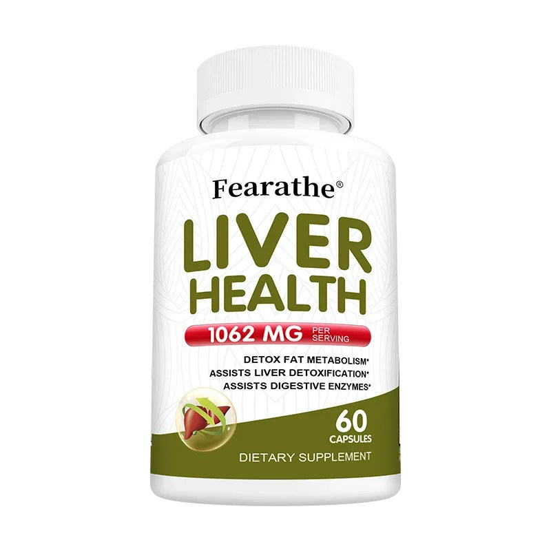 Milk Thistle Liver Detox Capsules, with Dandelion, High-Strength Herbal Antioxidant Complex To Support Liver Health,120 Capsules