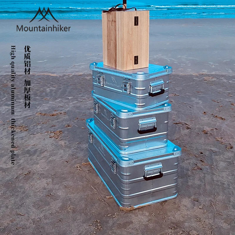 Mountainhiker 20-96L Outdoor Storage Box Camping Picnic Travel Aluminum Alloy Large Capacity Box Accessories Storage Bag 6 Sizes
