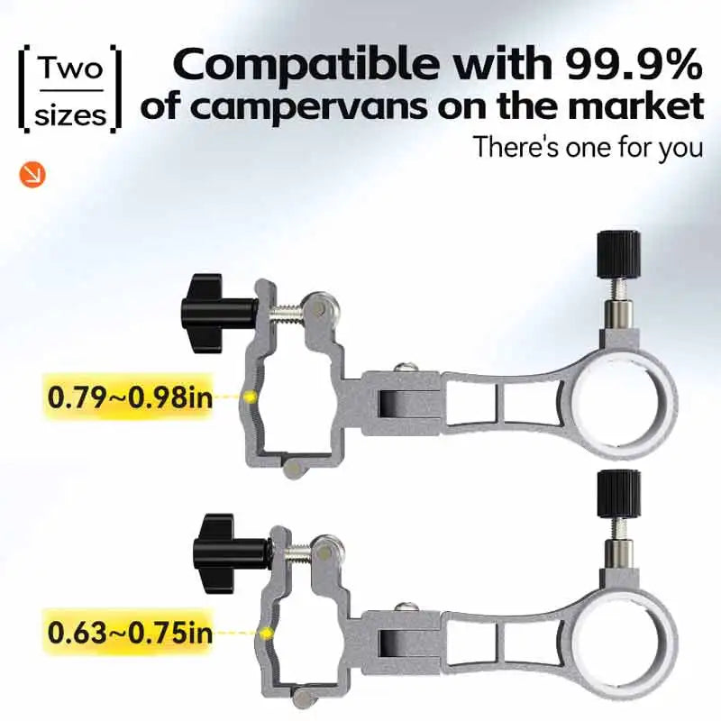 Adjustable Aluminum Alloy Camping Wagon Umbrella Holder Compact Durable Sunshade Stand with Secure Connection for Outdoor Picnic