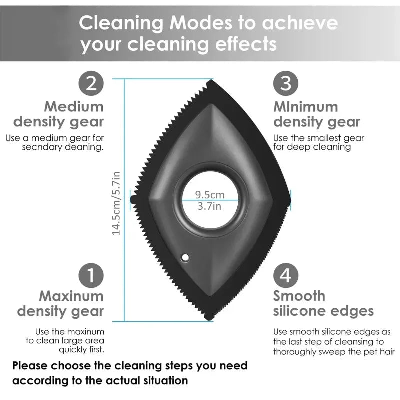 4 Modes Pet Hair Remover Comb Brush Dog Cat Hair Detailer Cleaning Tool Carpet Sofa Cloth Car Seat Rubber Reusable Pet Combs Dog