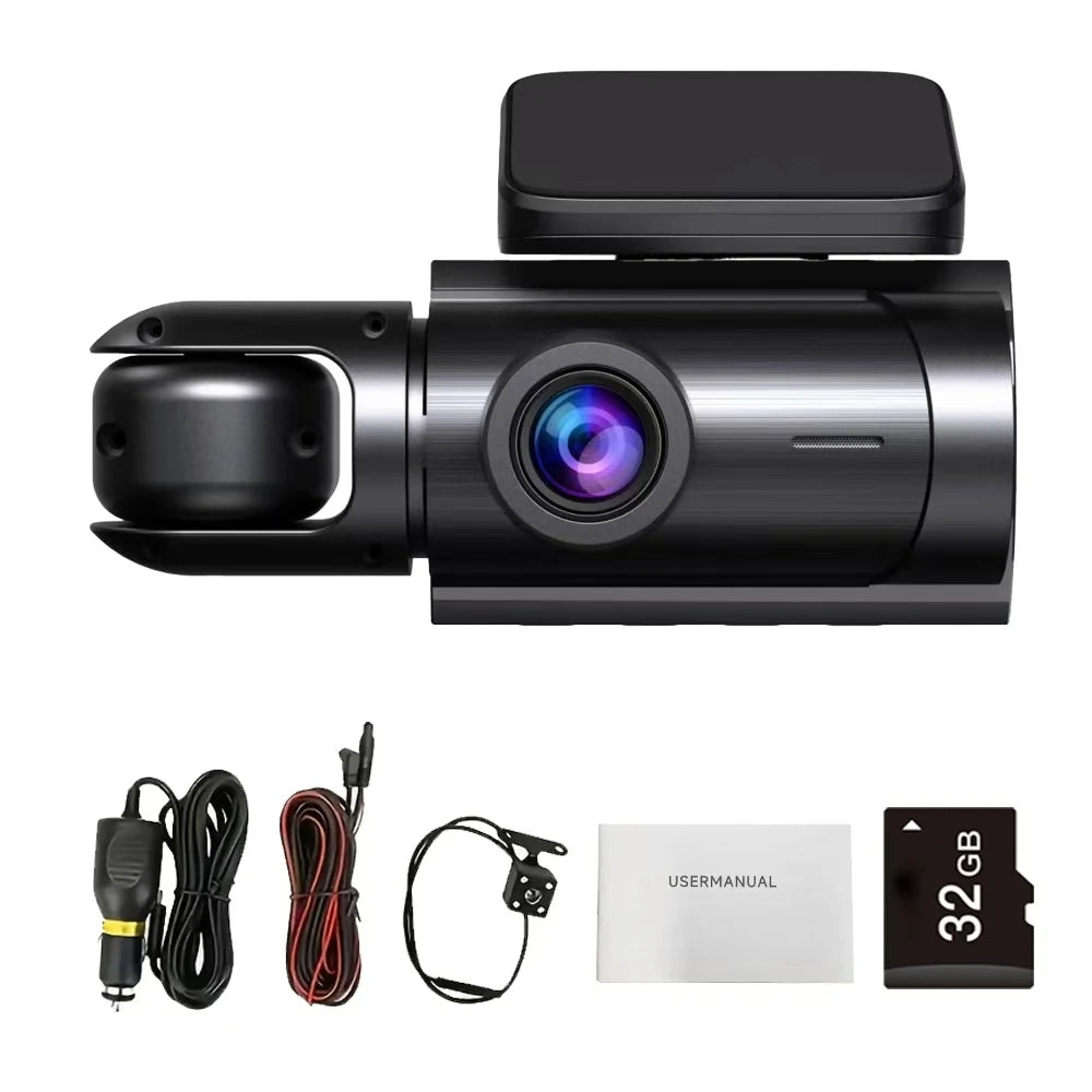 24H Dash Camera Night Vision FULL HD 1080P 3 Channels Front And Rear Camera CAR DVR Video Recorder Dvr Black Box Dash Car Camera