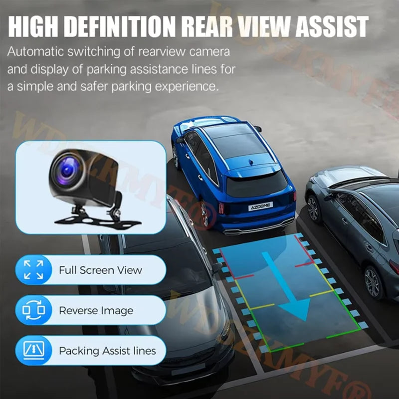 4K Car Dvr 2/3Channels Video Recorder Wifi Front inside Rear View Camera DashCam for Cars Camera 24H Parking Monitor Black Box