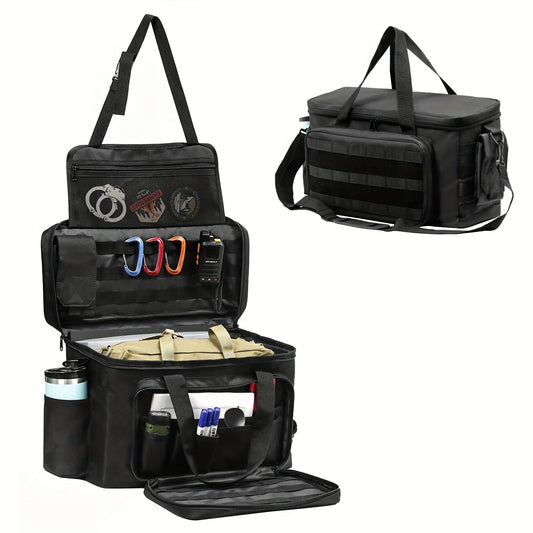 Outdoor Patrol Bag Used By Law Enforcement Police Gear Water Resistant Police Officer Duty Bag - Car Front Seat Organizer