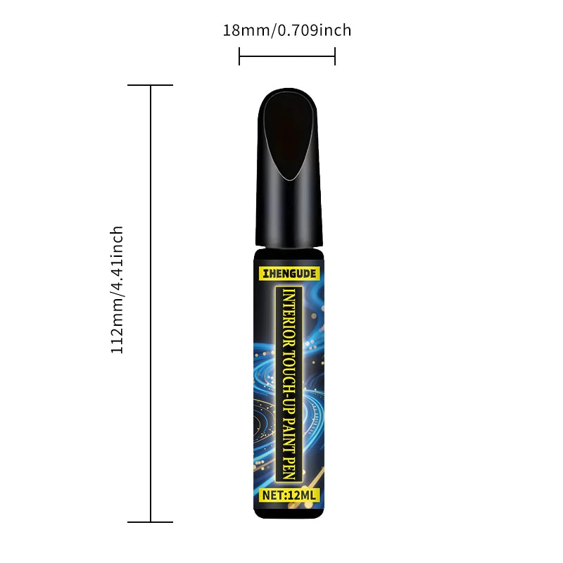 Car Touch-Up Pen - Special Marker Pen for Repairing and Refurbishing Scratches on Black Plastic Interiors, Steering Wheels, and Dashboards, Car Scratch Repair Pen, Plastic Surface Repair, Correction Pen, Plastic Repair Pen, P