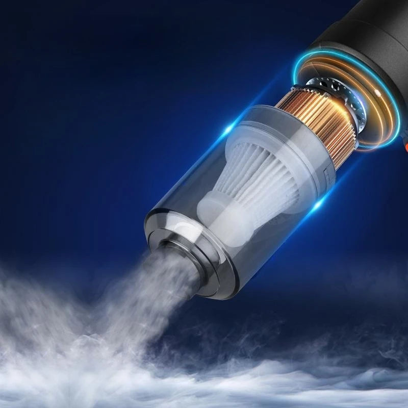 Wireless Vacuum Cleaner Powerful 2-in-1 for Car & Home - High Suction Dust Blower for Auto Seats,Floor, Sofa,Windowsill Cleaning