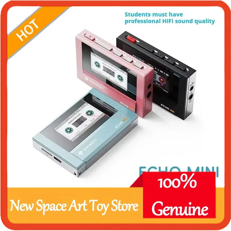 FIIO SnowSky ECHO MINI Wireless Bluetooth MP3 Player Portable Audio LCD Custom Mini Music Player for Music Lovers Gift Idea