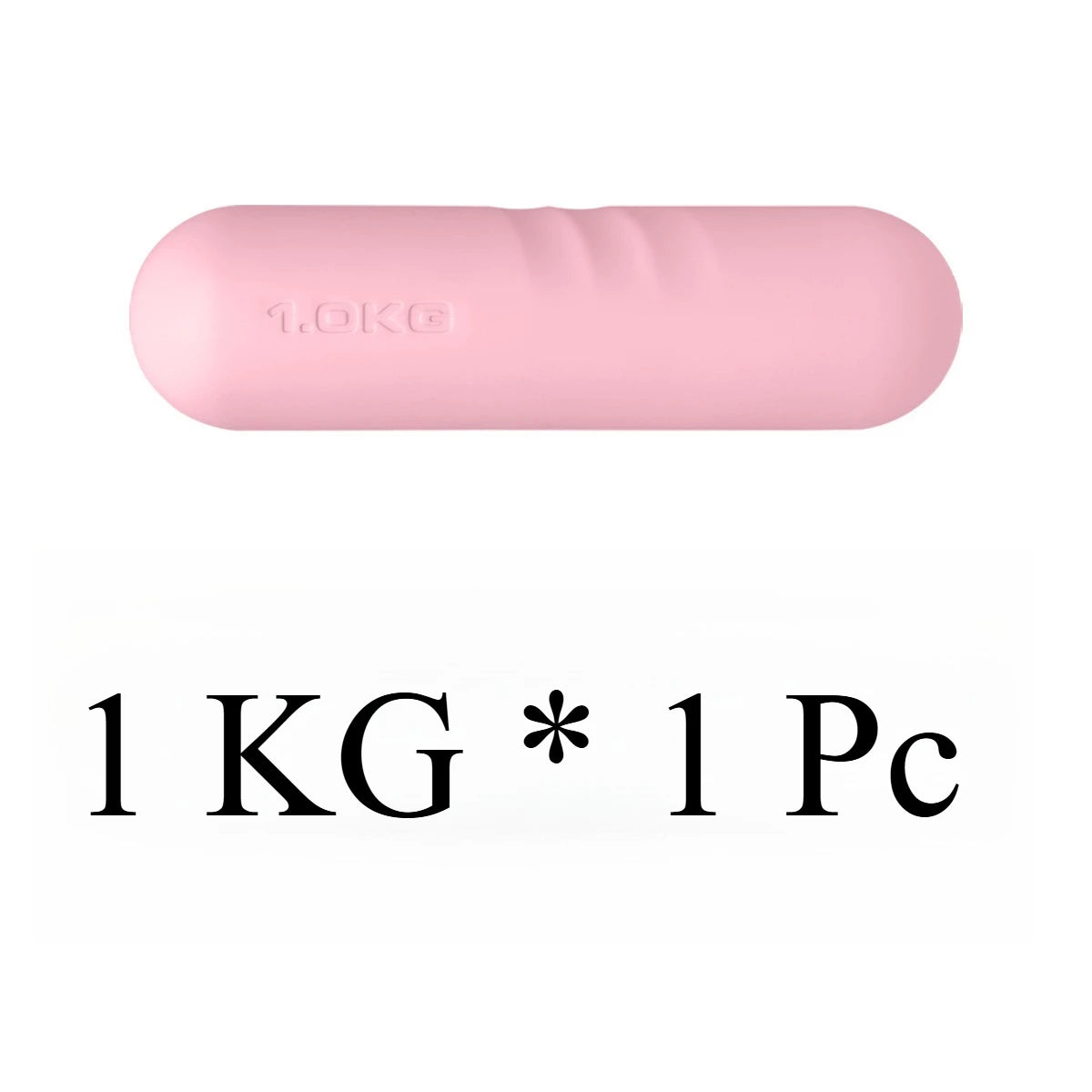1Pcs Dumbbell Hand Weight Silicone Covered Non-slip Hand Pattern Yoga Tirap for Pilates Strength Training Gym Running Dance