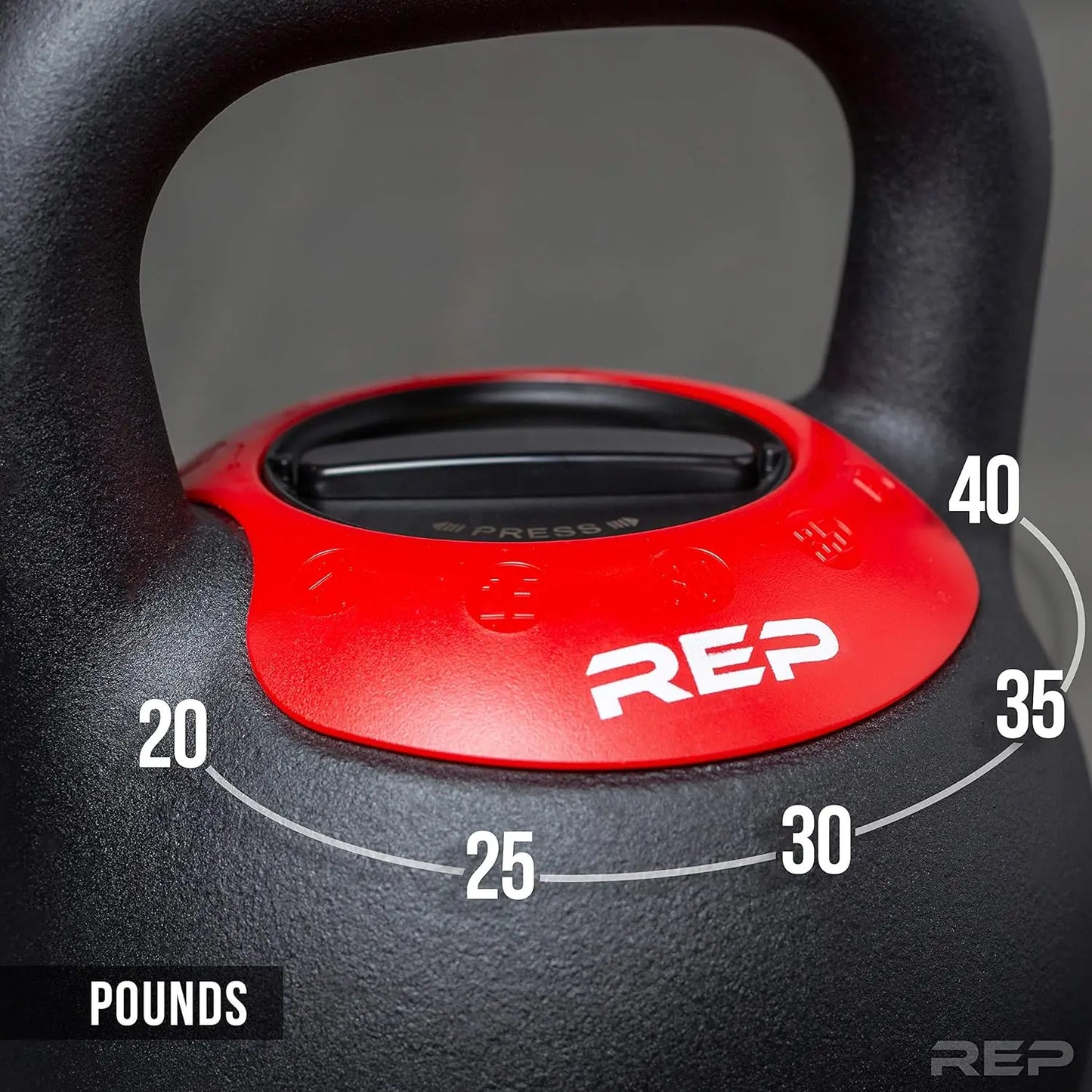 Fitness Adjustable Kettlebell with Matte Powder Coating - Quickly Select From Multiple Weight Options for HIIT