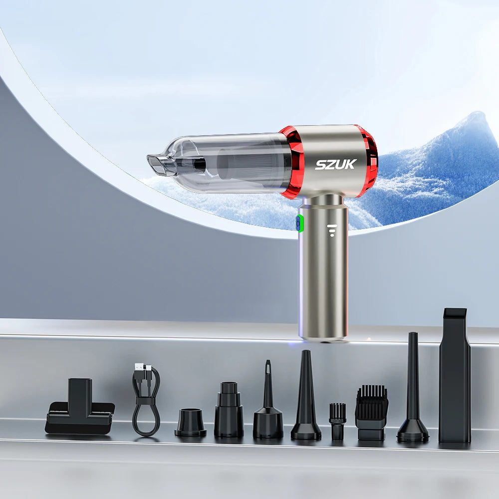 SZUK 985000Pa Mini Car Vacuum Cleaner Wireless Handheld Cleaner Cleaning Machine Strong Powerful Portable Vacuum Cleaner for Car