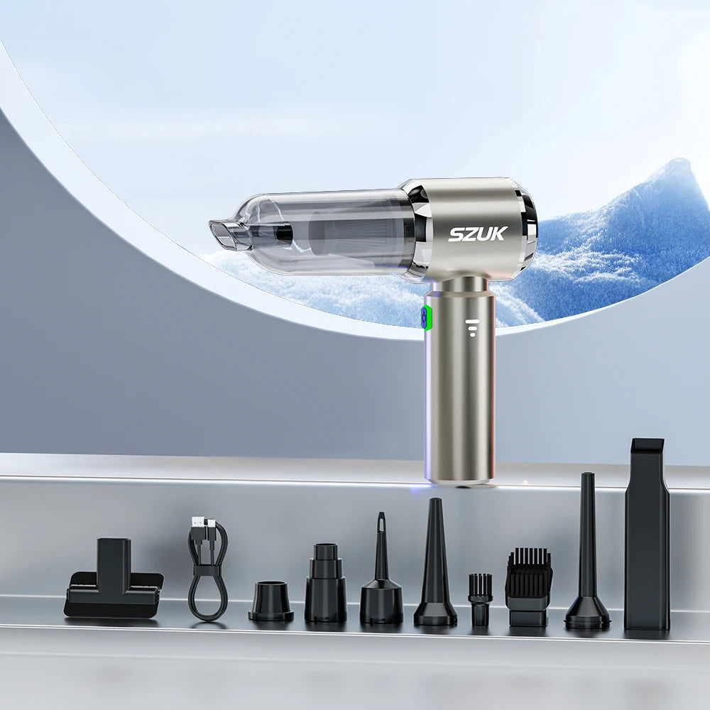 SZUK 985000Pa Mini Car Vacuum Cleaner Wireless Handheld Cleaner Cleaning Machine Strong Powerful Portable Vacuum Cleaner for Car