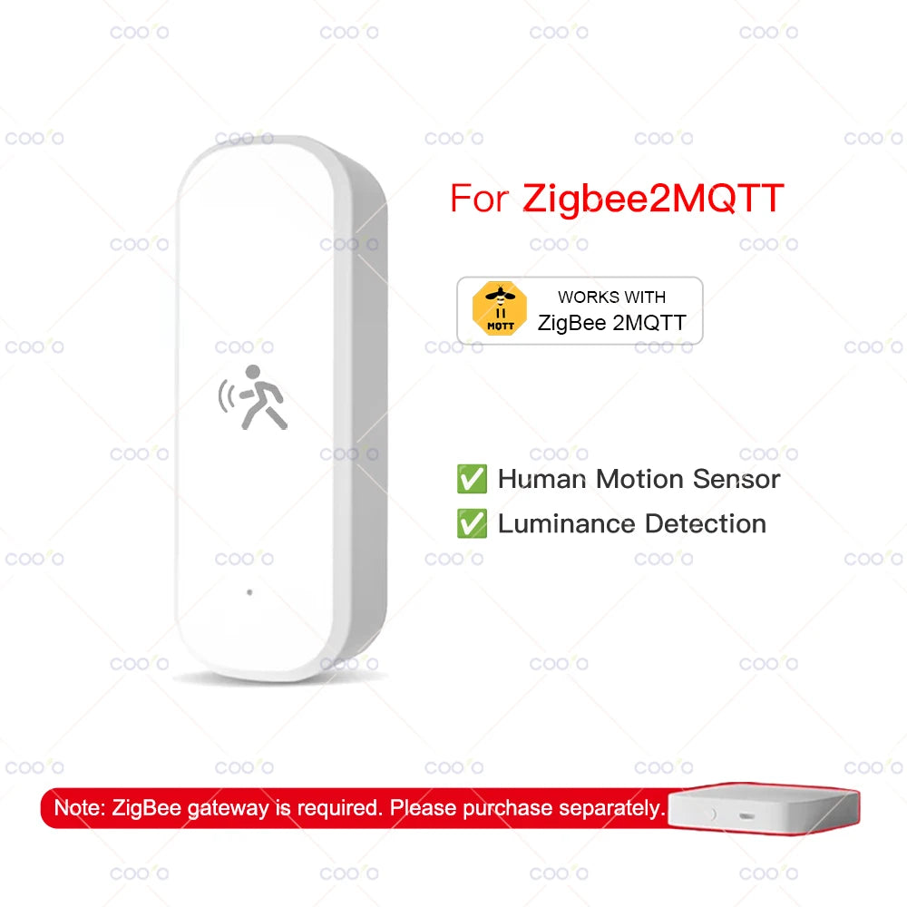 Tuya Zigbee 10G MmWave Radar Motion Sensor Smart Human Body Sensor with Illuminance Temperature Humidity Support Zigbee2MQTT