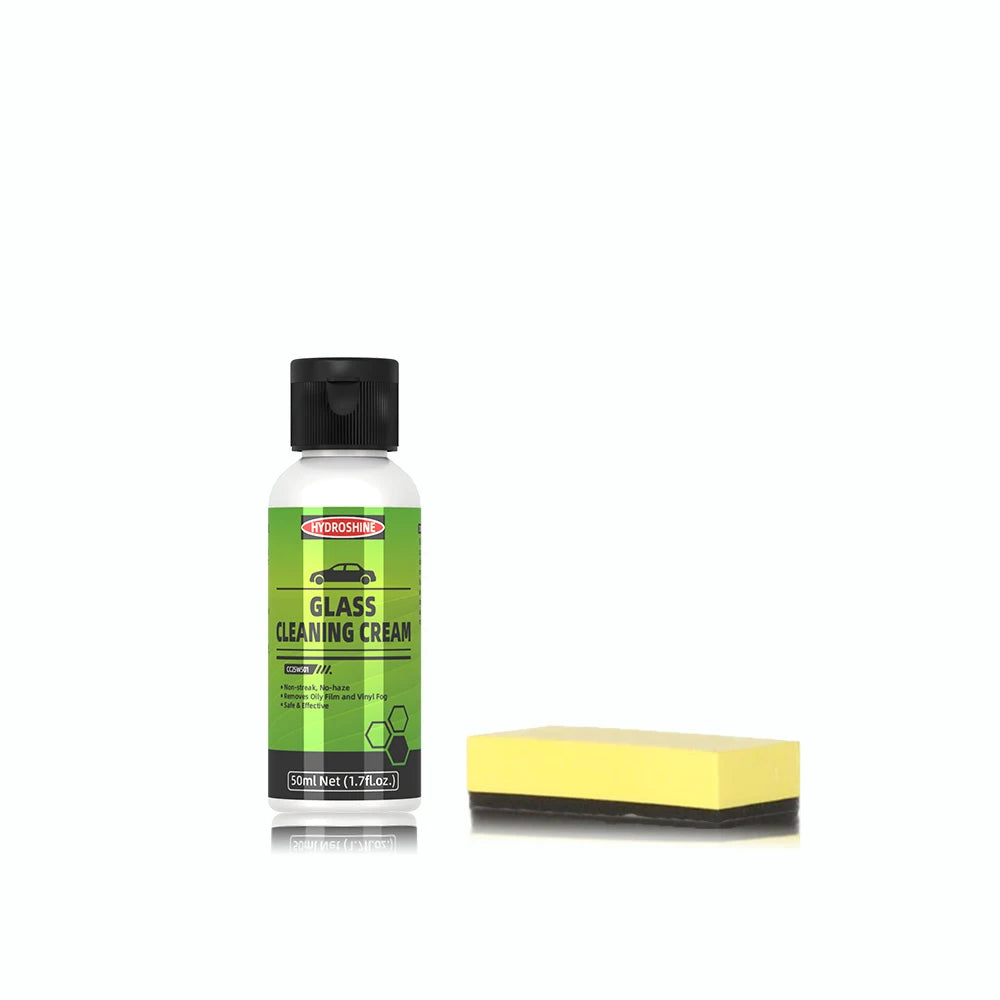 Hydroshine Car Glass Oil Film Remover Cream Windscreen Cleaner Streak-Free Oil Paste Film Emoval Cream Clean Stains Auto Detail
