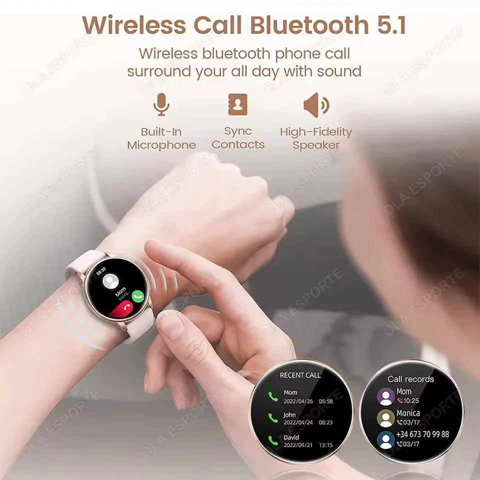 Xiaomi Women Bluetooth Call Smart Watch HeartRate Blood Pressure Monitoring Smartwatches Waterproof Men Smartwatch Android IOS