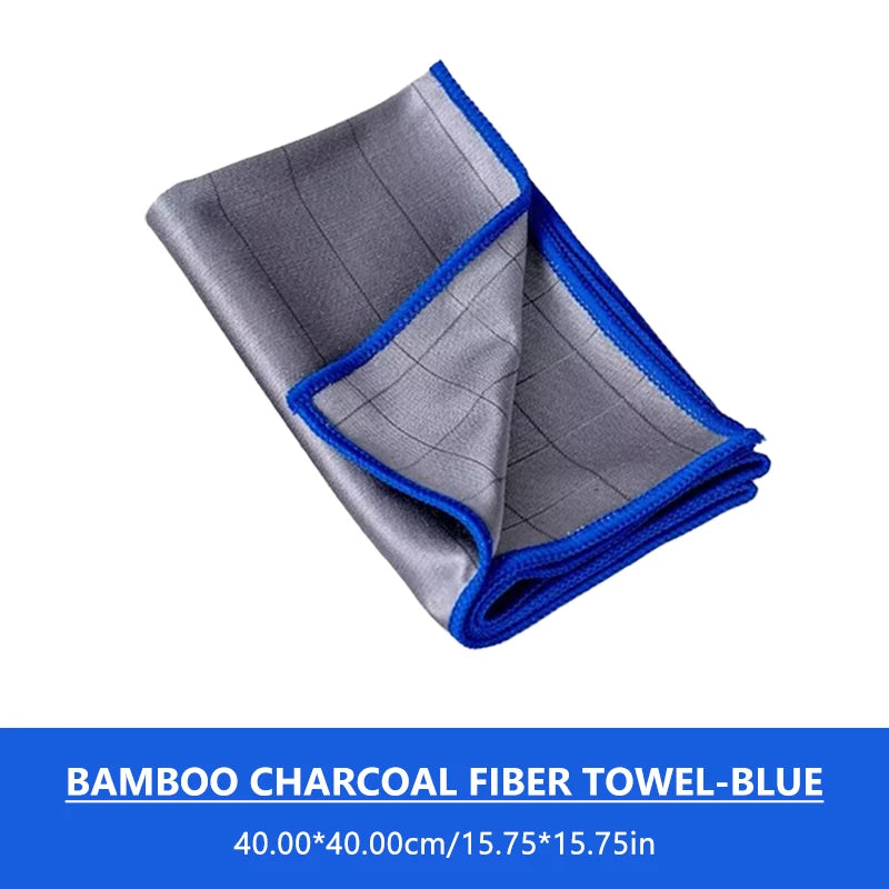SEAMETAL Carbon Fiber Car Cleaning Cloth Washing Towel Lint-Free Glass Window Polishing Cloth Car/Household Universal Clean Rag