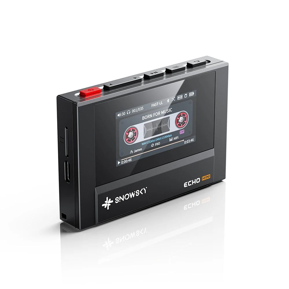 FIIO SnowSky ECHO MINI Wireless Bluetooth MP3 Player Portable Audio LCD Custom Mini Music Player for Music Lovers Gift Idea