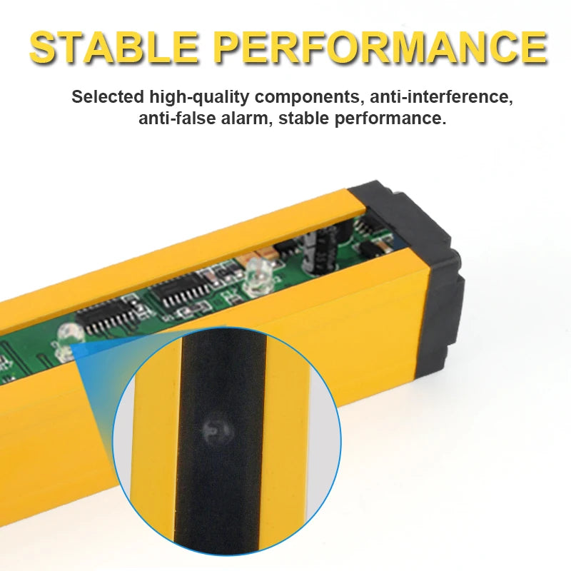Cloweit APS30 20/40mm Safety Grating Light Curtain Fiber Optic Sensor Infrared Radiation Detector Punch Photoelectric Protection
