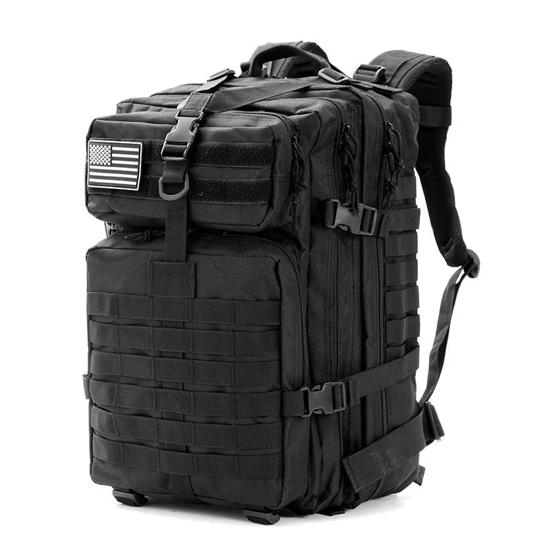 Compact waterproof tactical backpack - Large capacity for outdoor hiking and camping - Double shoulder bag - Suitable for travel